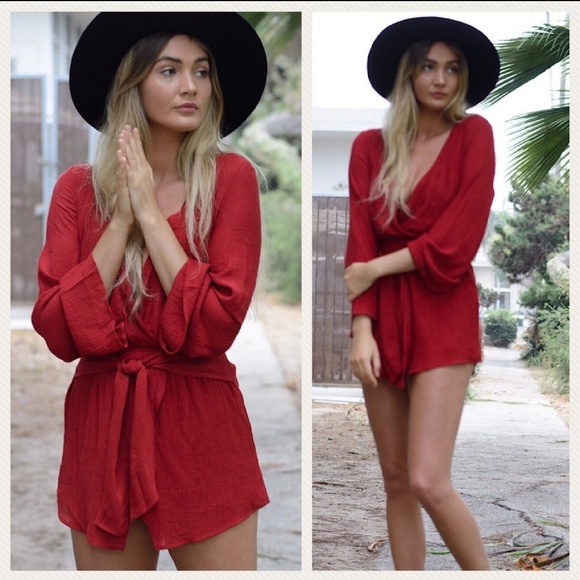 Pants - Bell Sleeve Romper(last one med)